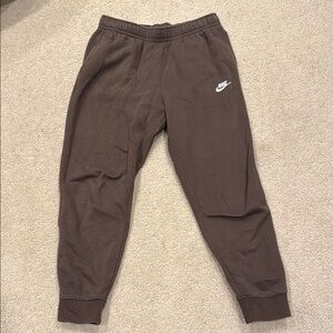Nike Chocolate Brown Fleece Joggers